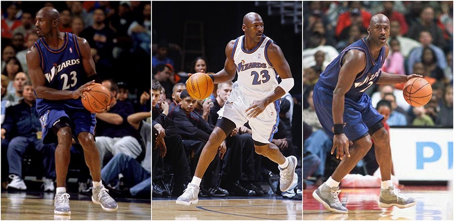 Michael Jordan Wearing Air Jordan 11 Cool Grey