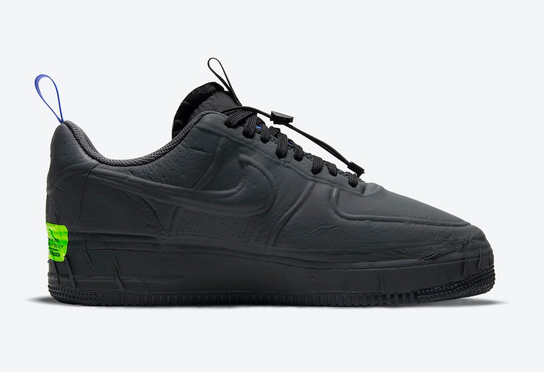 Nike Air Force 1 Experimental Black Anthracite Chile Red Hyper Royal CV1754-001 Release Date Info
