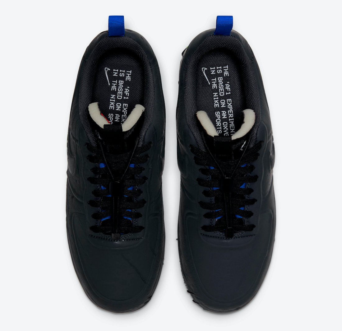 Nike Air Force 1 Experimental Black Anthracite Chile Red Hyper Royal CV1754-001 Release Date Info
