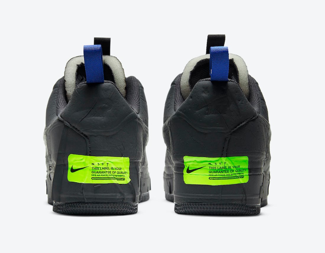 Nike Air Force 1 Experimental Black Anthracite Chile Red Hyper Royal CV1754-001 Release Date Info