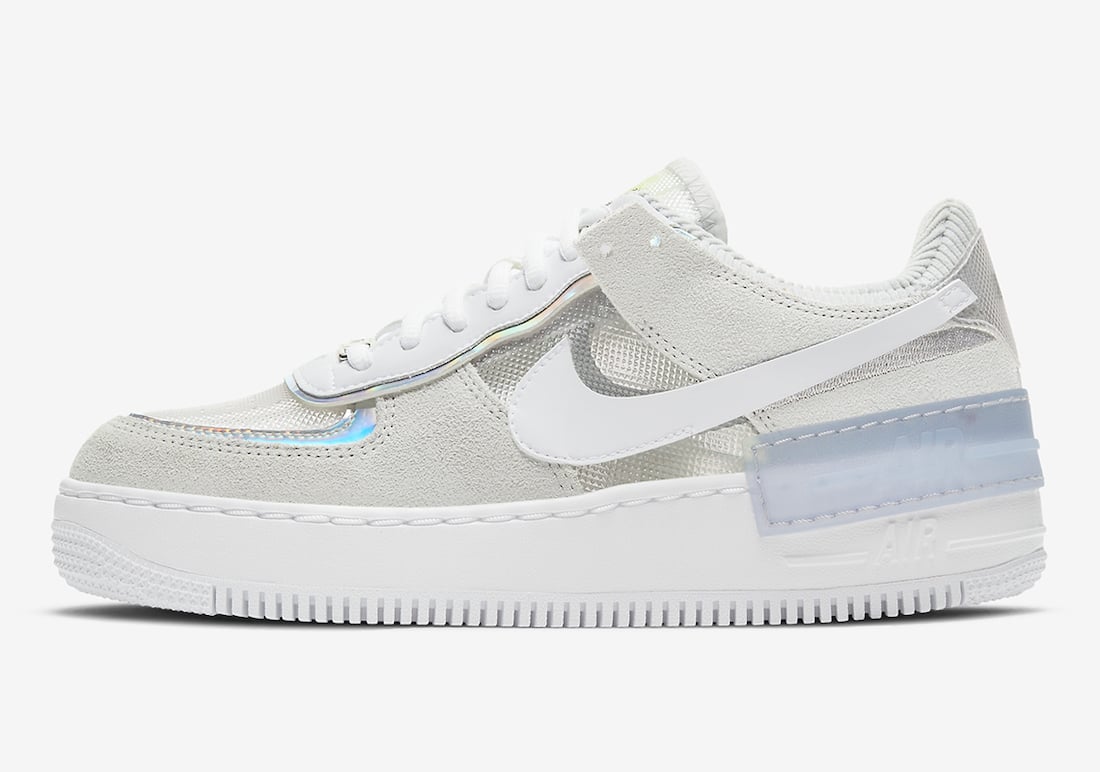 Nike Air Force 1 Shadow Pure Platinum DC5255-043 Release Date Info