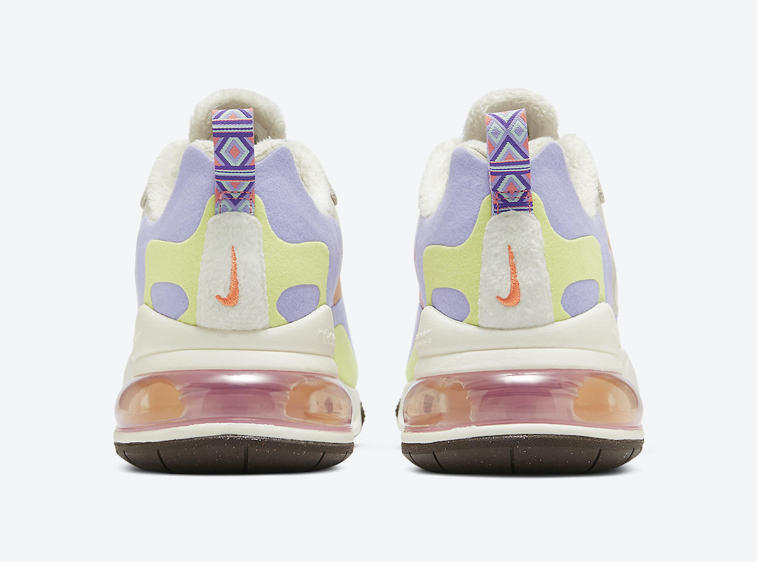 Nike Air Max 270 React Beige Orange Purple DC3276-101 Release Date Info