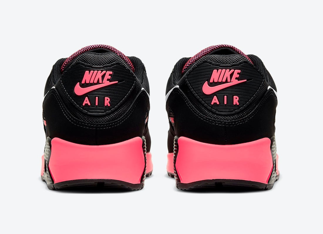 pink and black nike airs