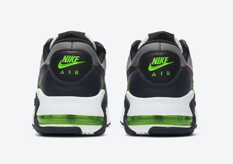 black and neon green air max