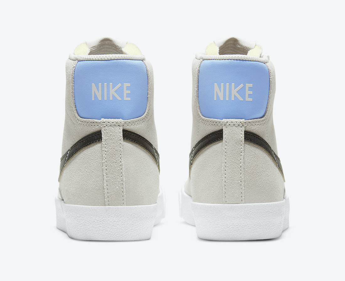 Nike Blazer Mid Grey Brown Light Blue DH3862-001 Release Date Info