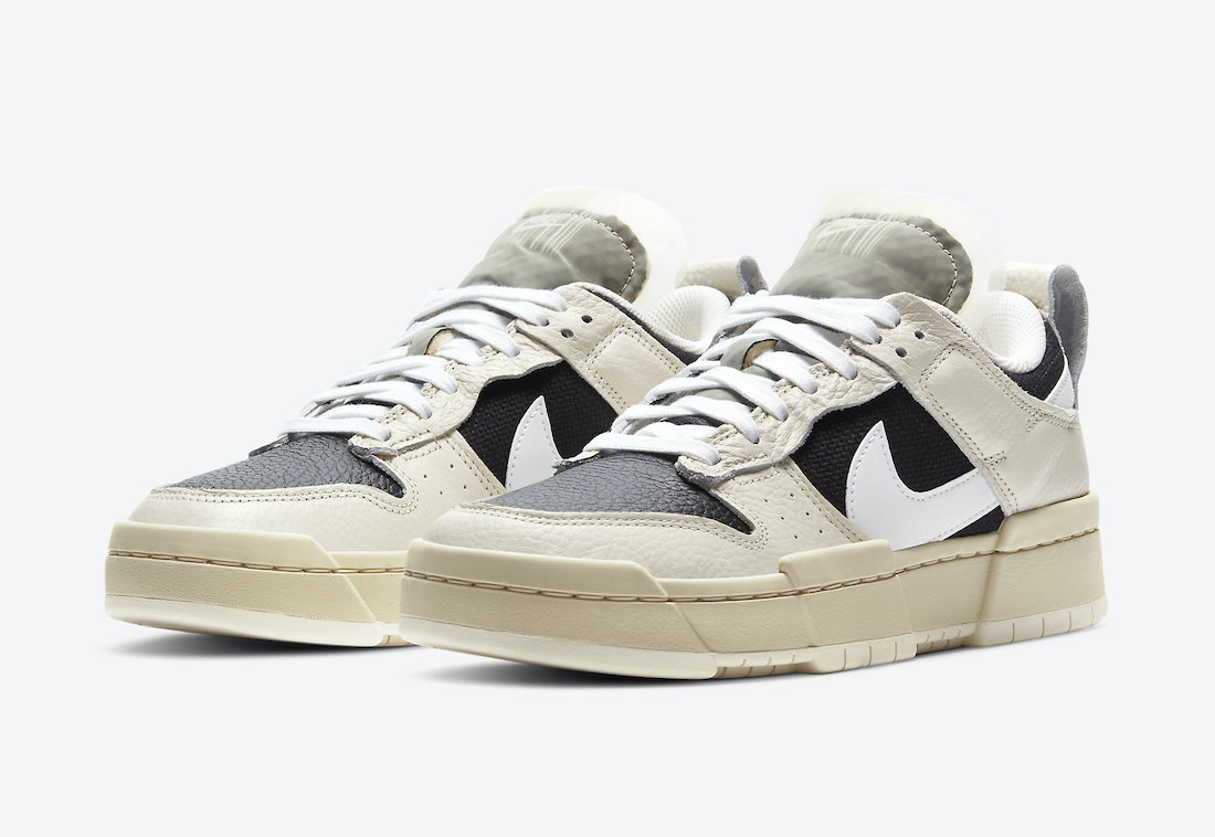 Nike Dunk Low Disrupt in Pale Ivory and Black