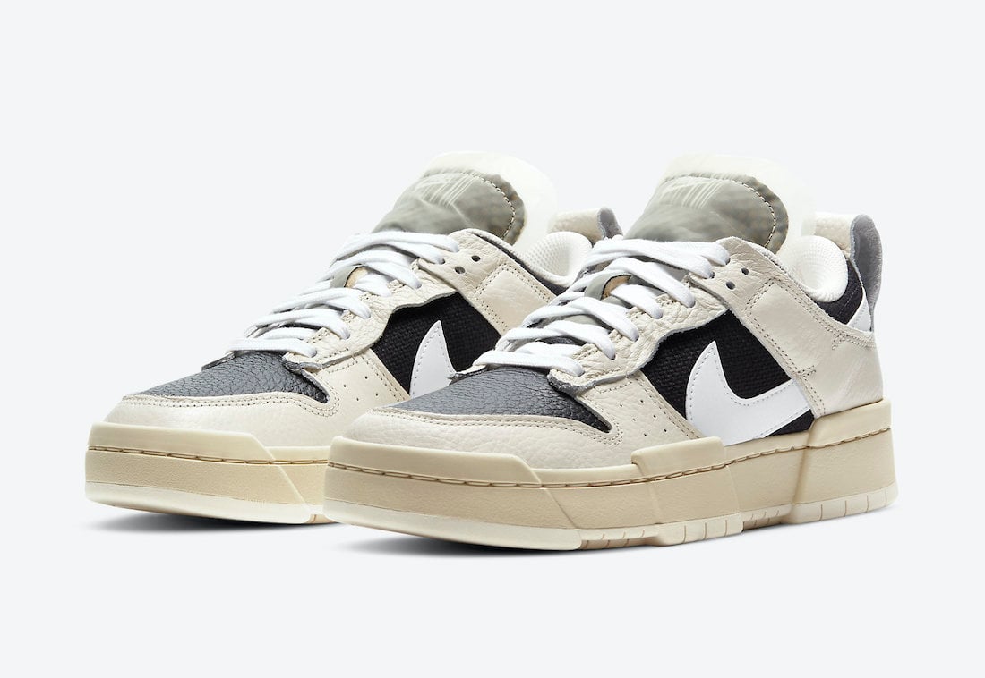 Nike Dunk Low Disrupt in Pale Ivory and Black