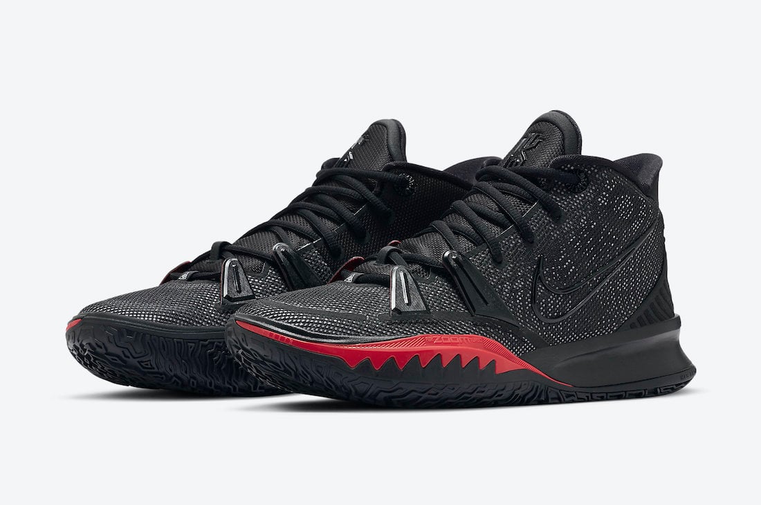 Nike Kyrie 7 Bred Black University Red CQ9327-001 Release Date Info