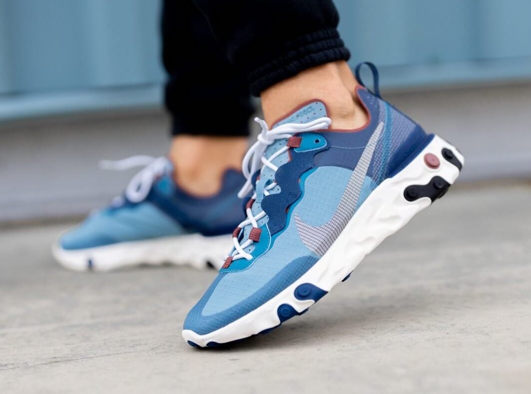 Nike React Element 55 Coastal Blue CU1466-400 Release Date Info