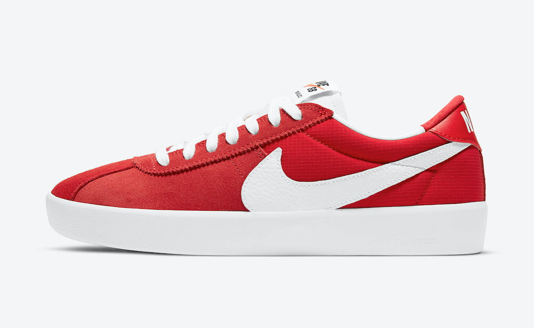 Nike SB Bruin React Red White CJ1661-600 Release Date Info