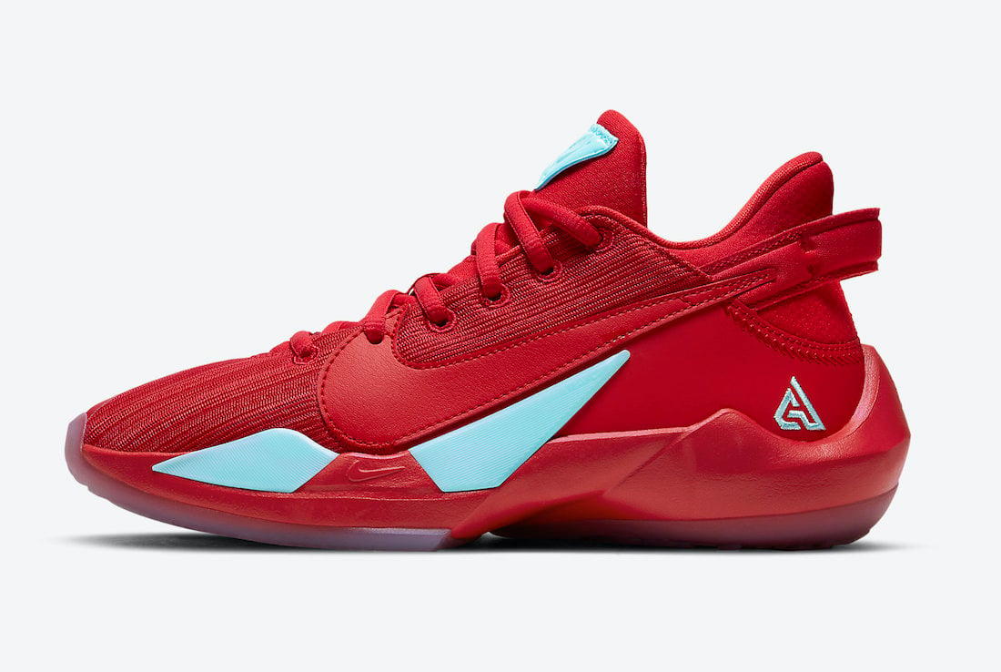 Nike Zoom Freak 2 University Red Glacier Ice CN8574-605 Release Date Info