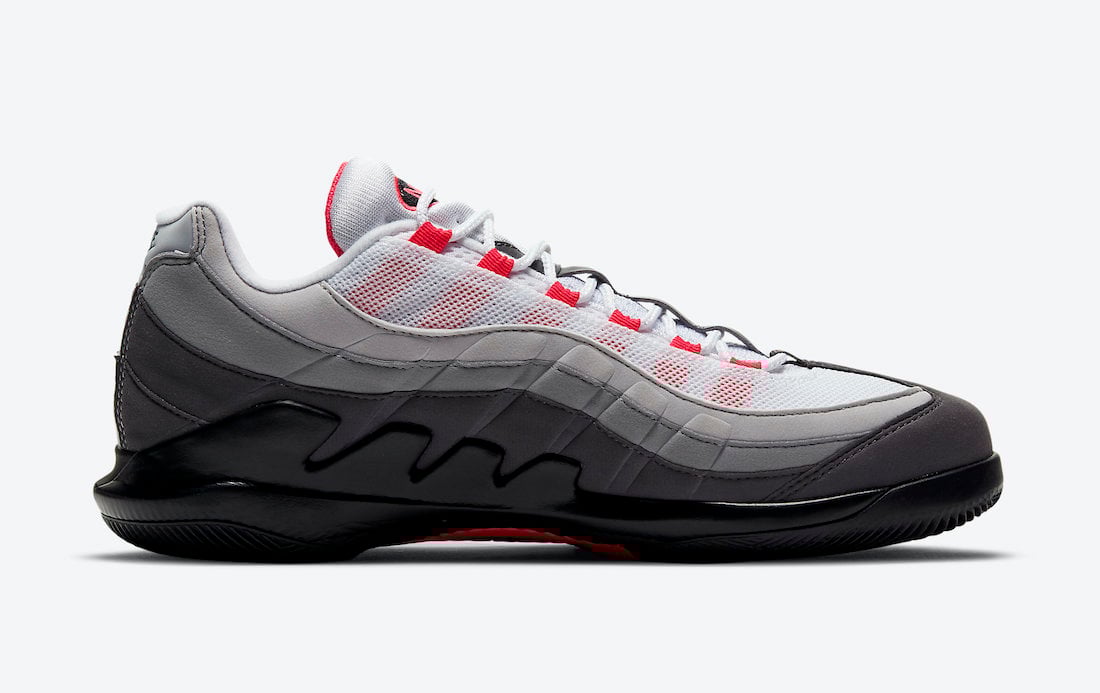 NikeCourt Vapor RF Air Max 95 Solar Red DB6064-100 Release Date Info
