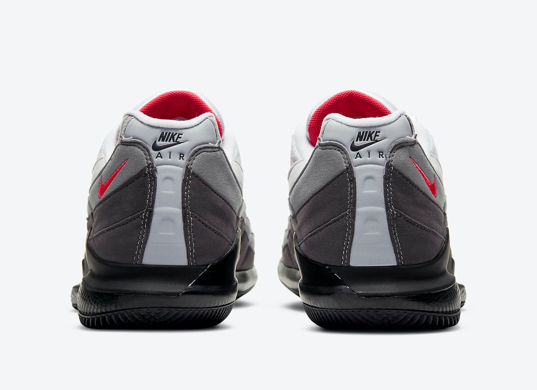 NikeCourt Vapor RF Air Max 95 Solar Red DB6064-100 Release Date Info