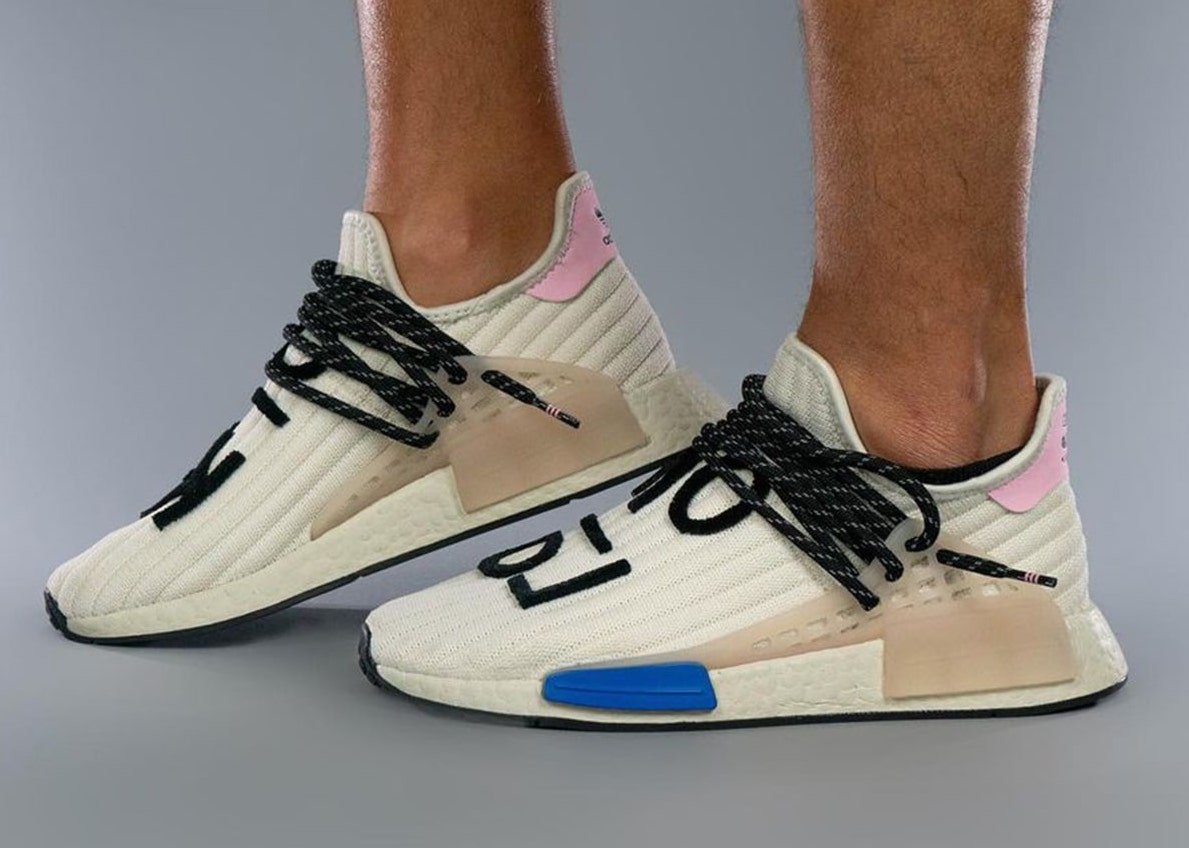 Pharrell adidas NMD Hu Cream Blue Pink Release Date Info