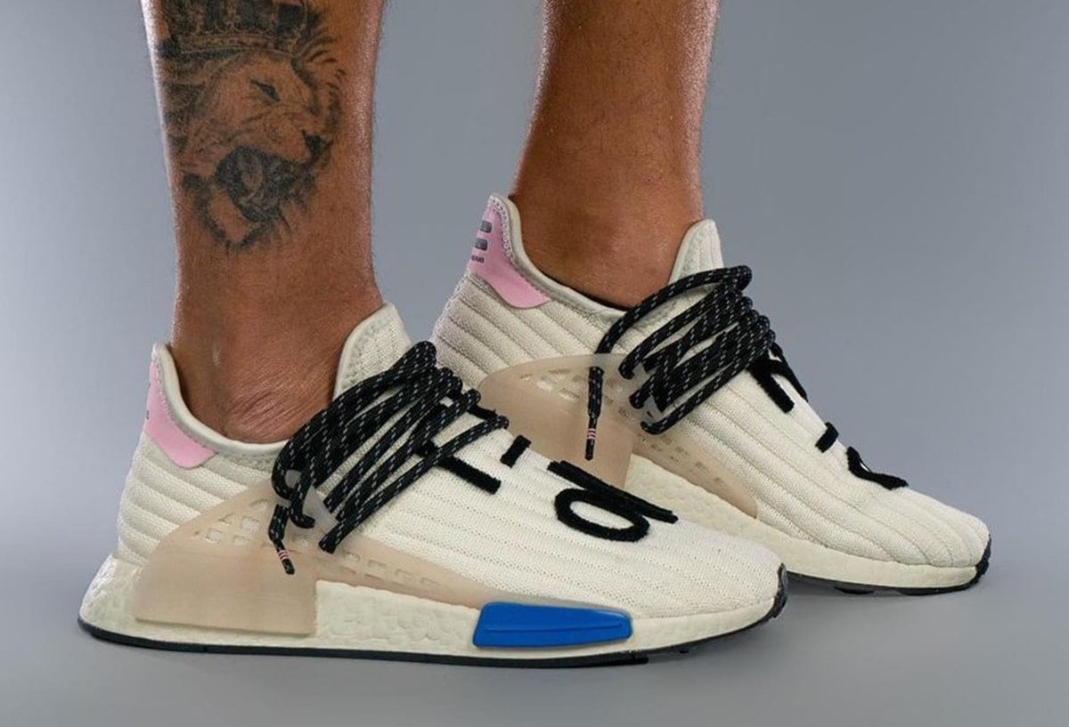 Pharrell adidas NMD Hu Cream Blue Pink Release Date Info