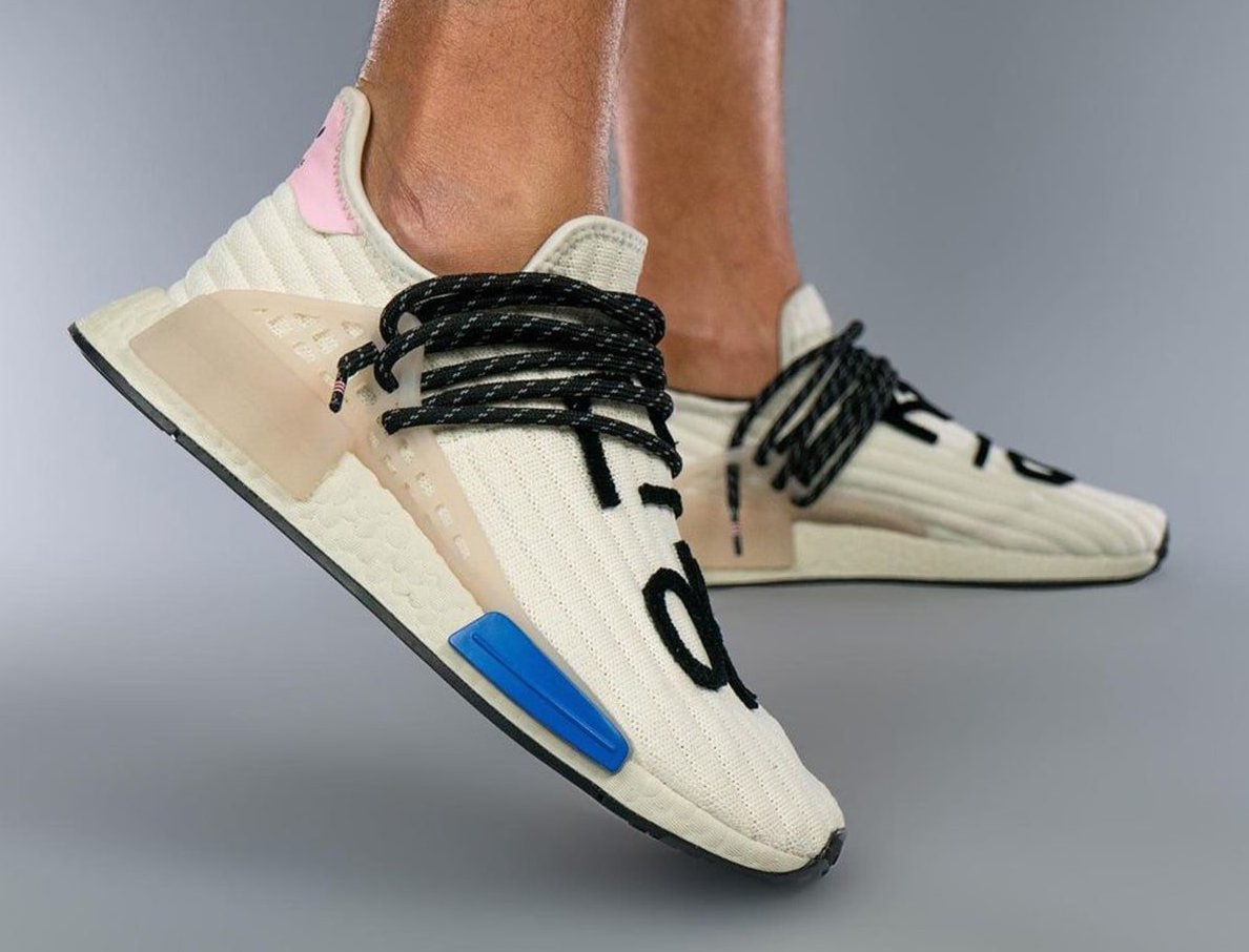 Pharrell adidas NMD Hu Cream Blue Pink Release Date Info