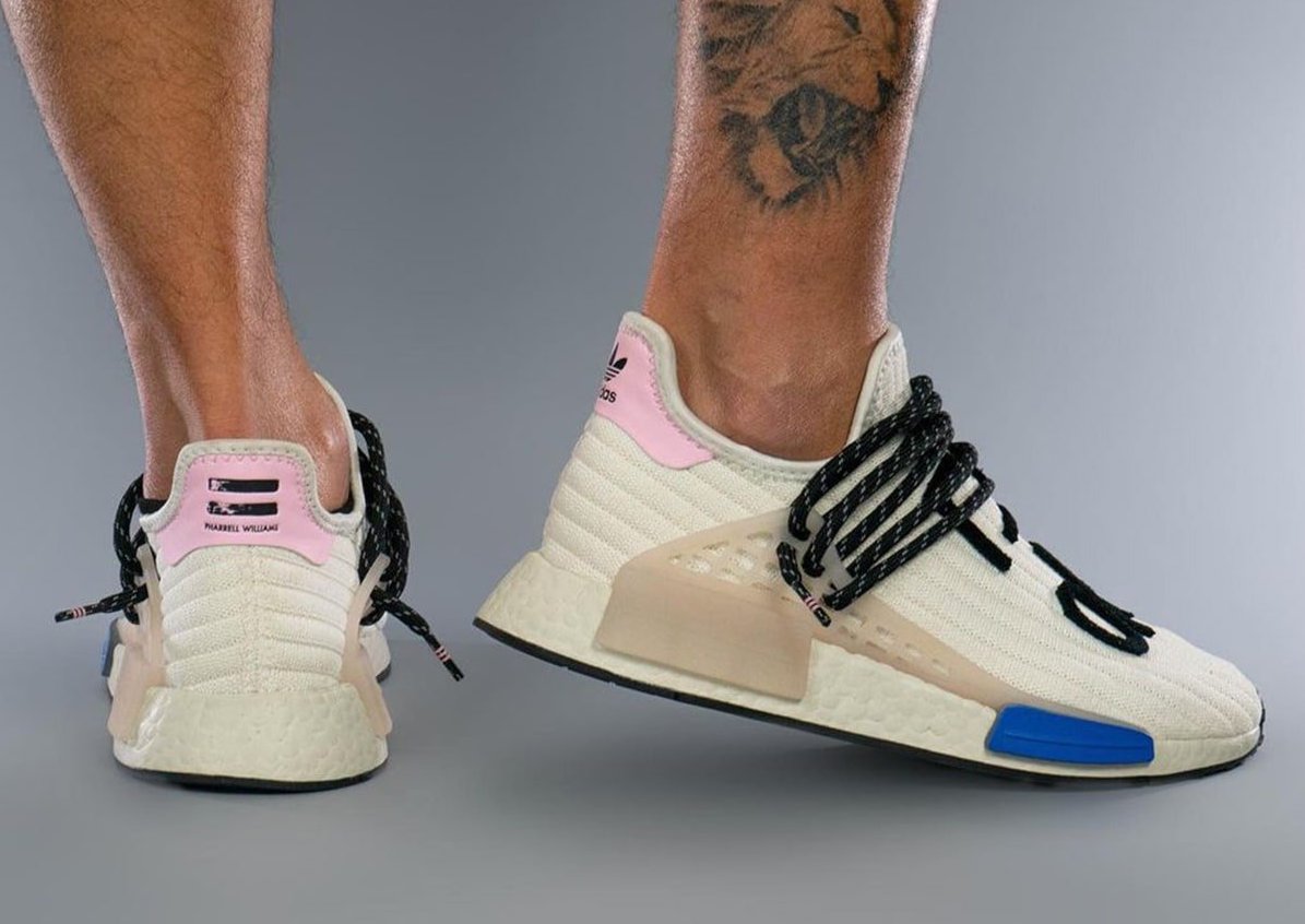 Pharrell adidas NMD Hu Cream Blue Pink Release Date Info