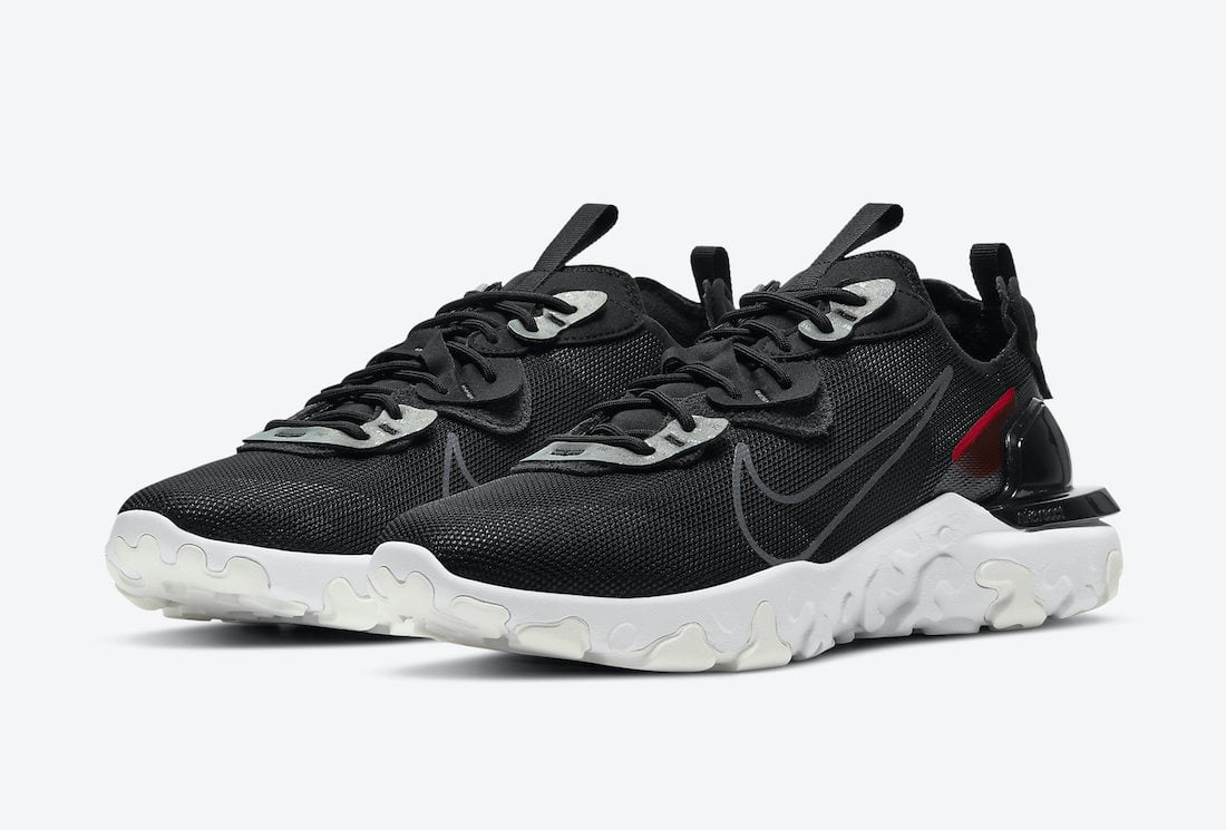 3M x Nike React Vision in Black and University Red