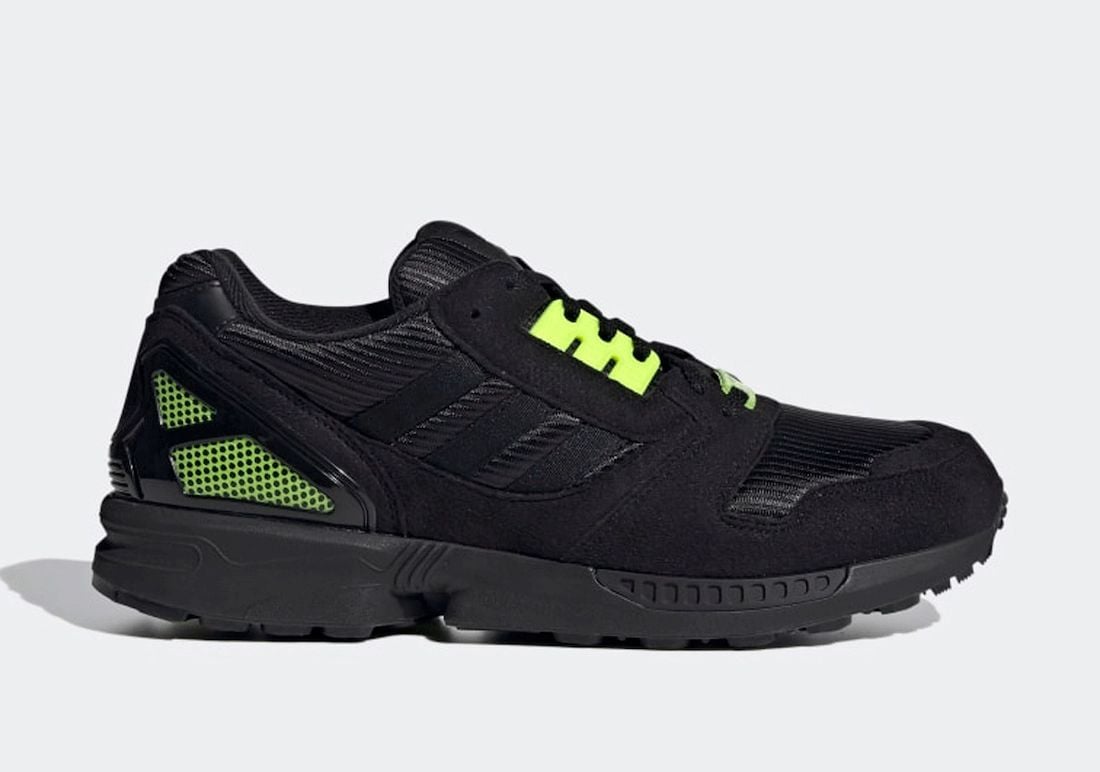 adidas ZX 8000 in Core Black and Solar Yellow