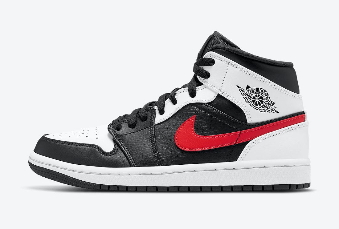 Air Jordan 1 Mid Black Chile Red White 554724-075 Release Date Info