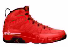 jordan 9 red white