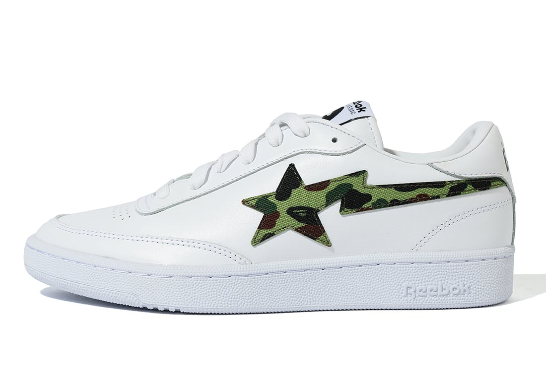 Bape x Reebok Club C Collaboration is Limited to 200 Pairs