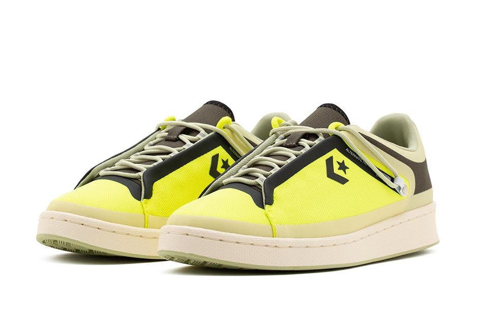 Converse Seam Tape Pro Leather Low in ‘Lemon Venom’ and ‘Black’