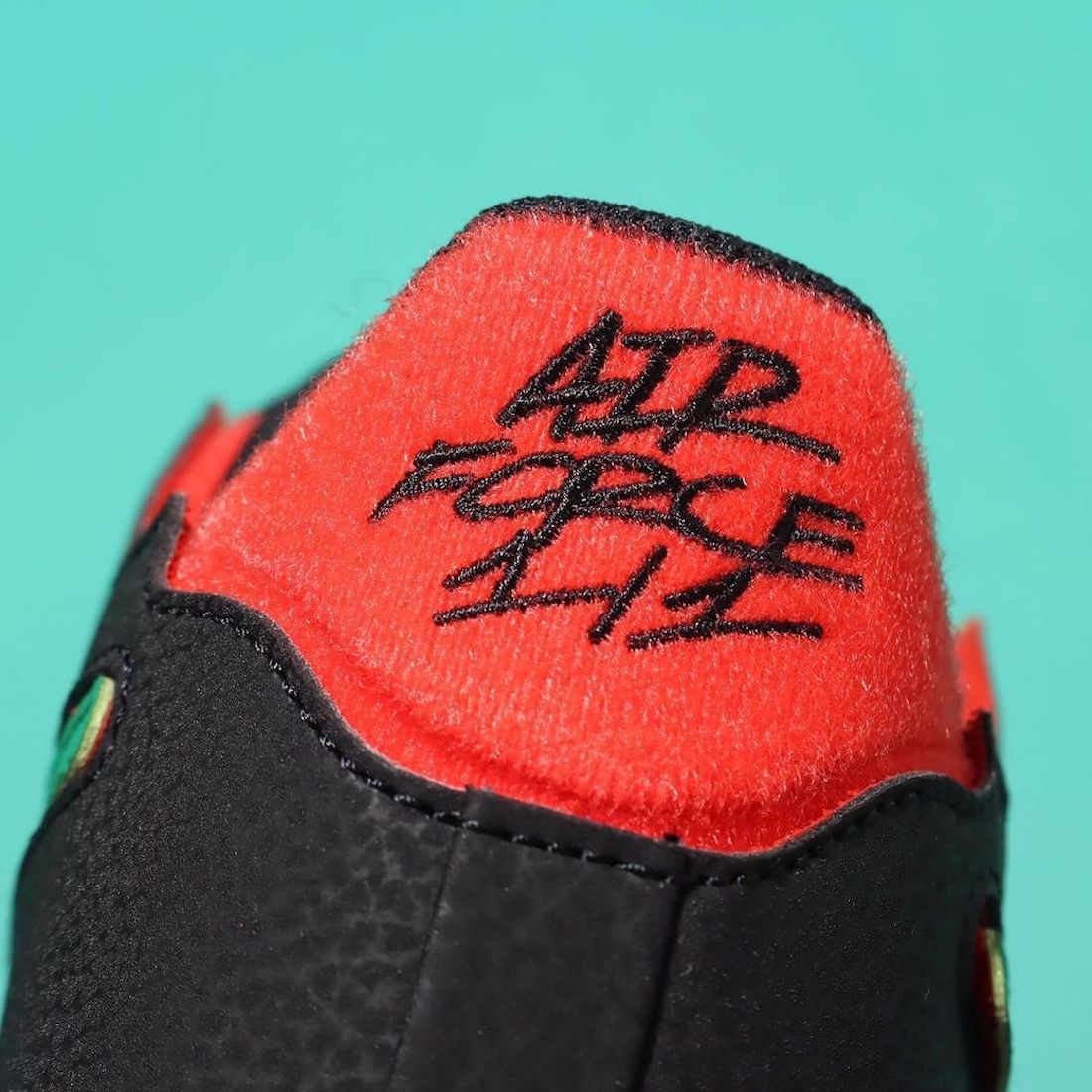 Nike Air Force 1/1 Black Chile Red Pine Green DD2429-001 Release Date Info