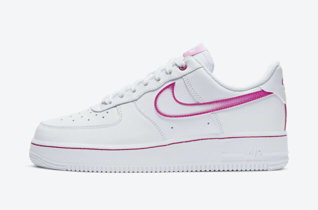 nike air force pink swoosh