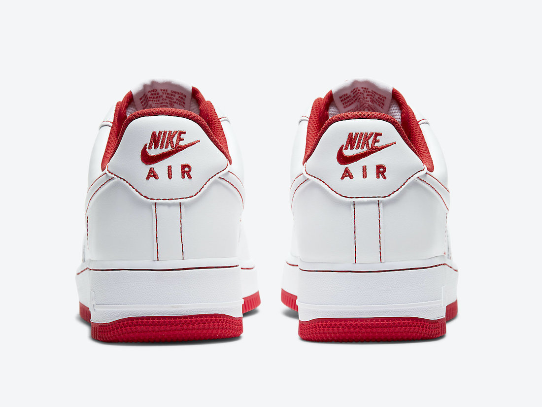 Nike Air Force 1 Low White University Red CV1724-100 Release Date Info