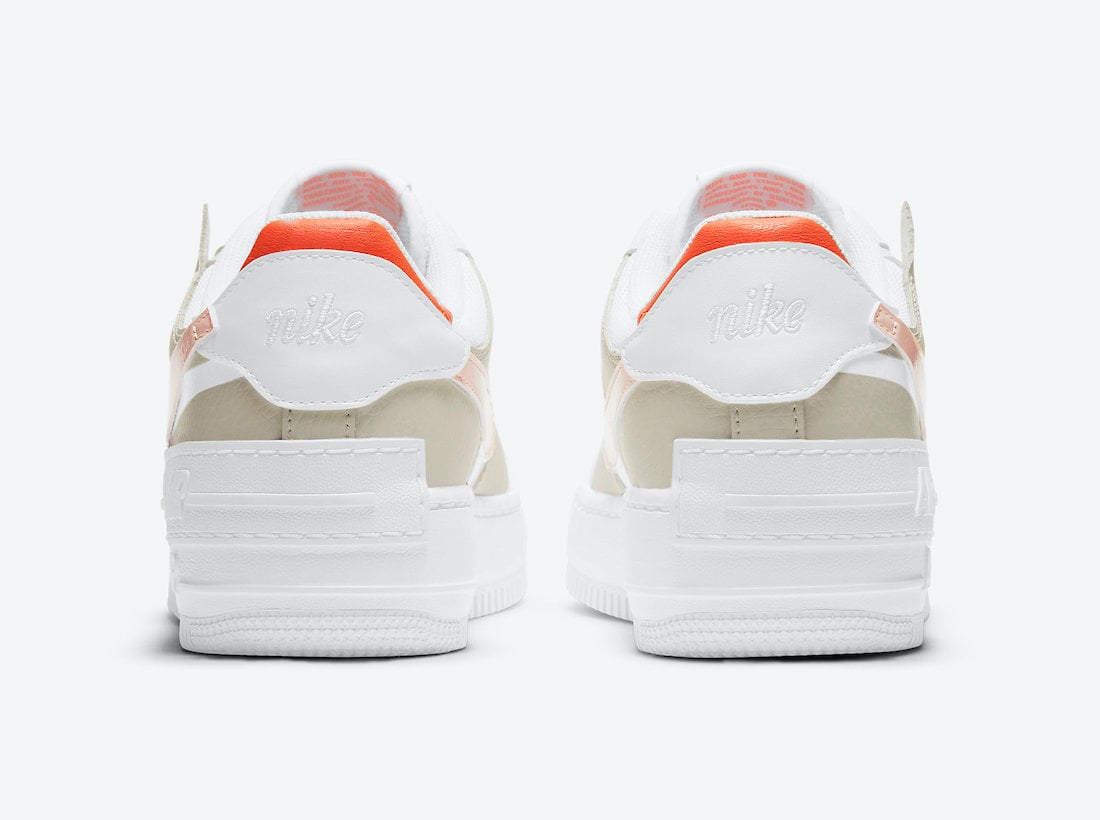 Nike Air Force 1 Shadow White Crimson Tint Bright Mango DH3896-100 Release Date Info