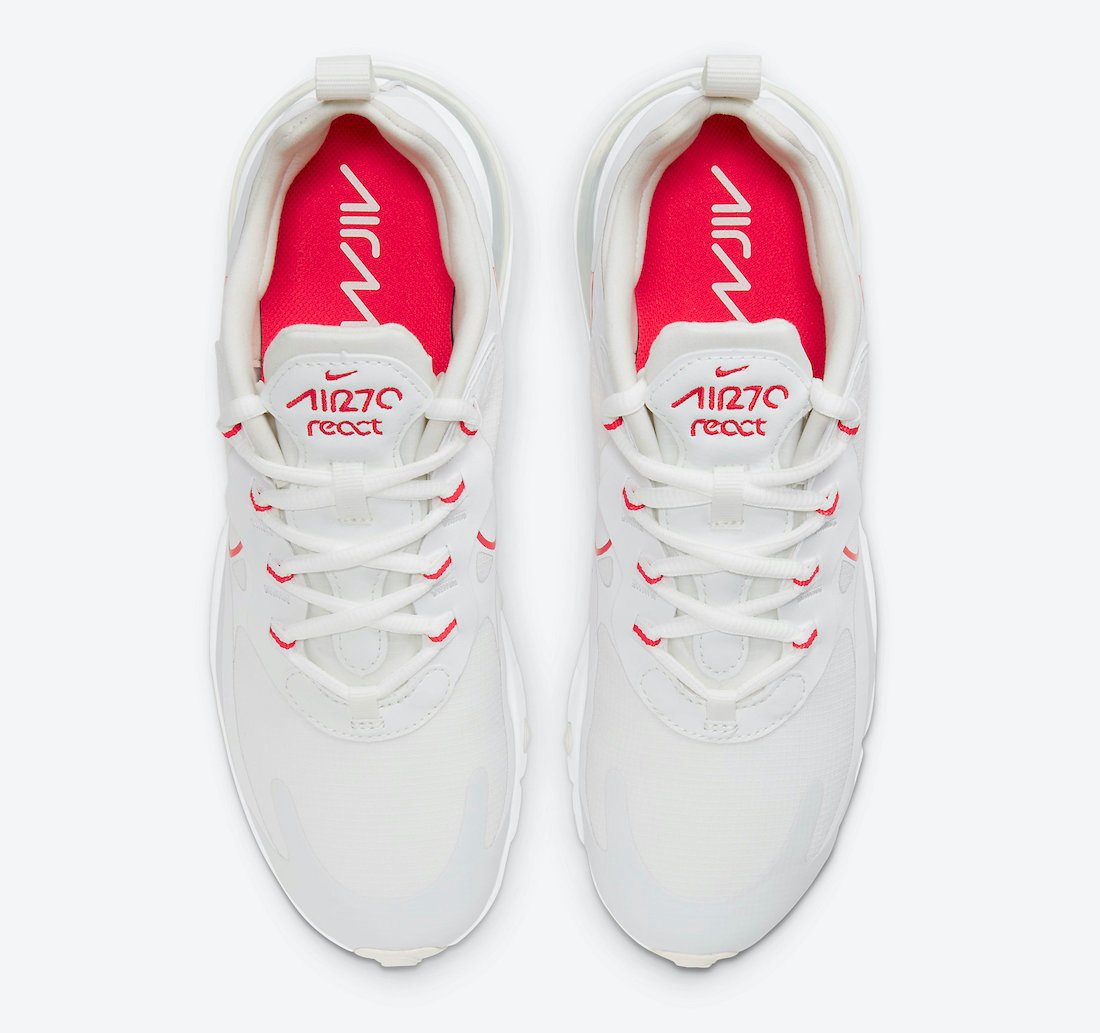 Nike Air Max 270 React White Pink CV8818-101 Release Date Info