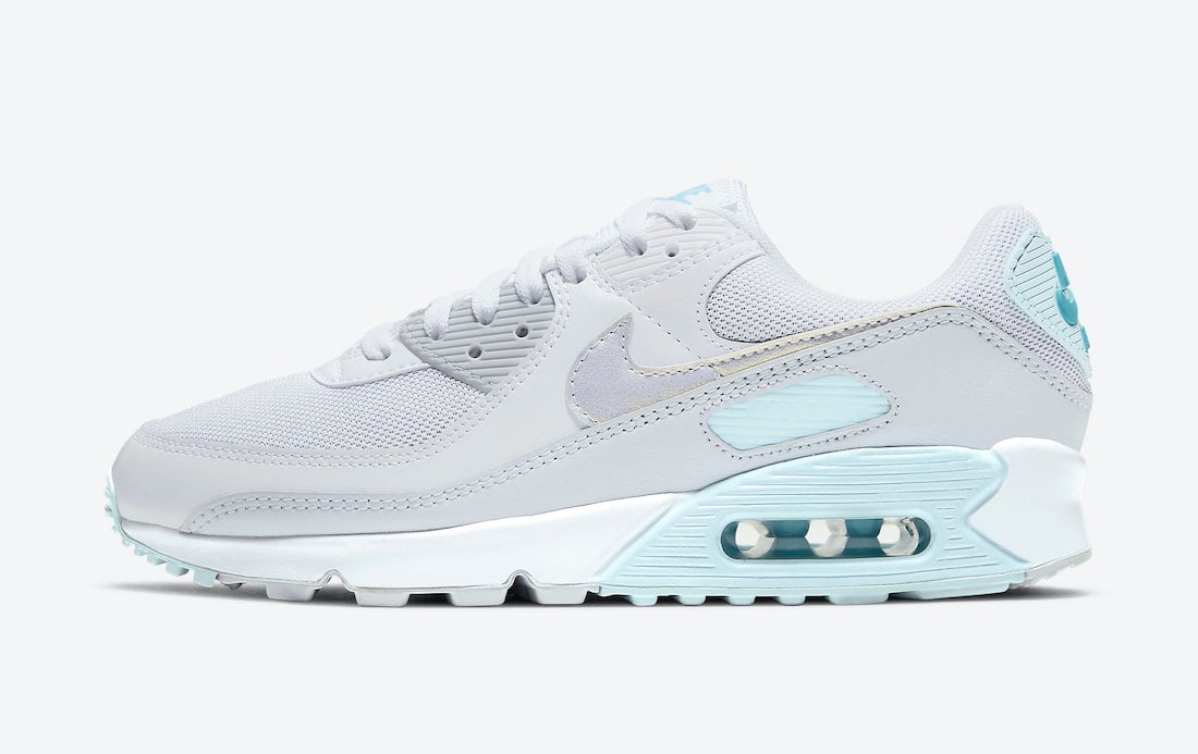 Nike Air Max 90 Grey Ice Blue DH4969-100 Release Date Info