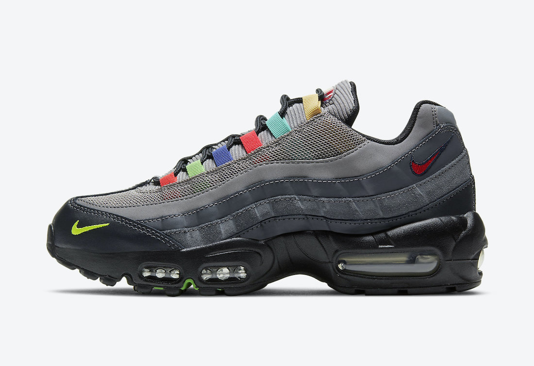 Nike Air Max 95 SE TV Color Bars Light Charcoal DD1502-001 Release Date Info