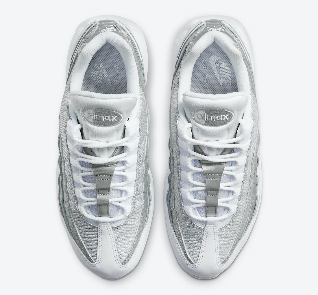 Nike Air Max 95 WMNS White Metallic Silver DH3857-100 Release Date Info