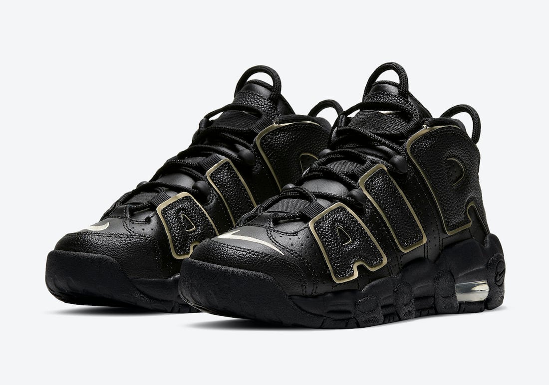 Nike Air More Uptempo GS Black Gold DD3038-001 Release Date Info