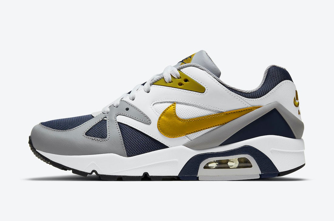 Nike Air Structure Triax 91 Midnight Navy Dark Citron Light Smoke Grey DB1549-400 Release Date Info