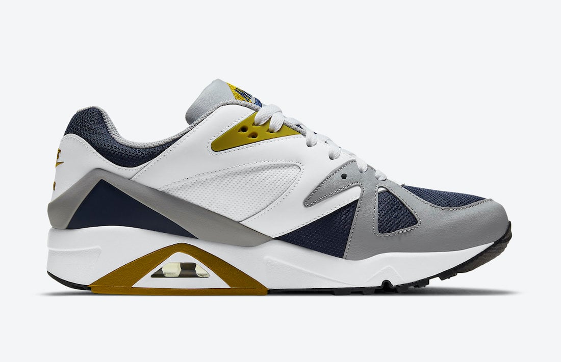 Nike Air Structure Triax 91 Midnight Navy Dark Citron Light Smoke Grey DB1549-400 Release Date Info