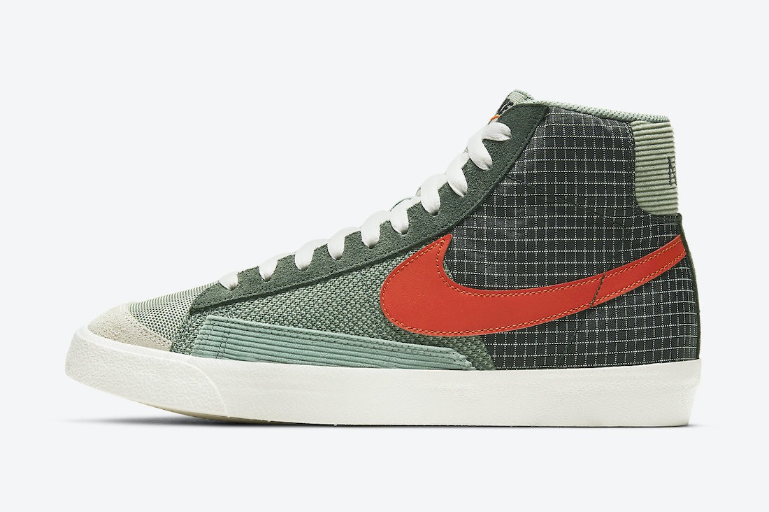 Nike Blazer Mid 77 Patch Dutch Green DD1162-300 Release Date Info