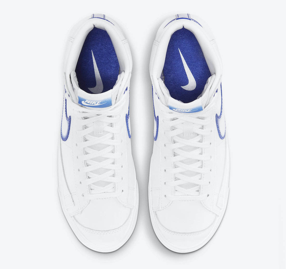 Nike Blazer Mid White Royal Blue DD9685-100 Release Date Info