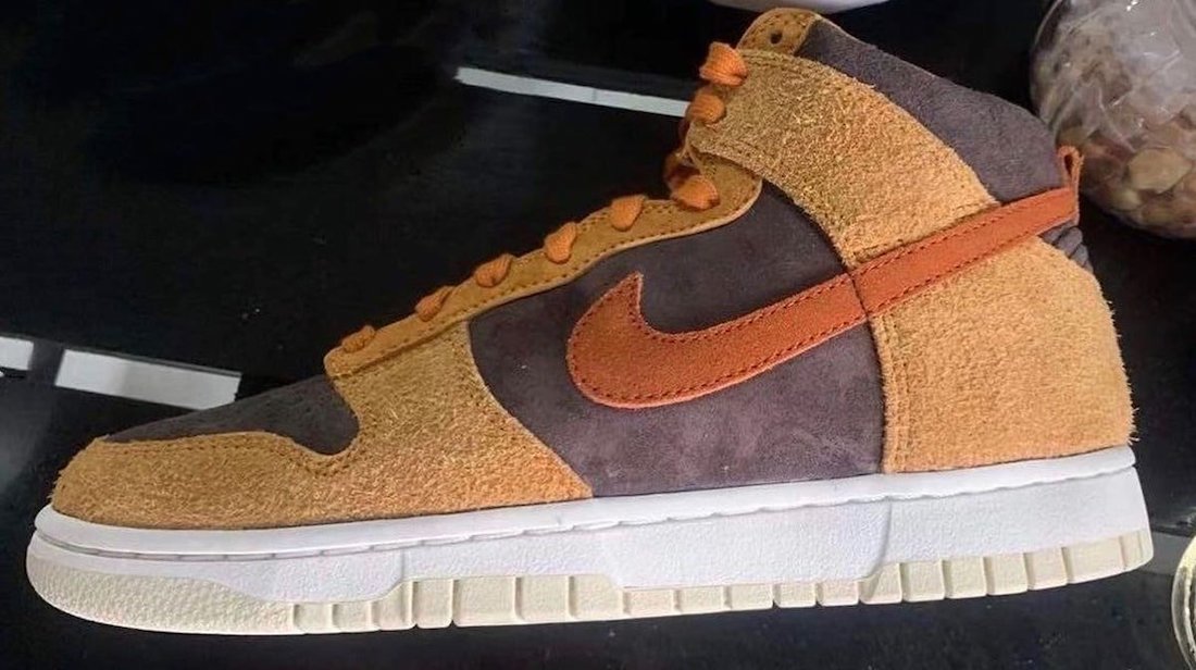 Nike Dunk High PRM Velvet Brown Dark Russet Dark Curry Sail DD1401-200 Release Date Info