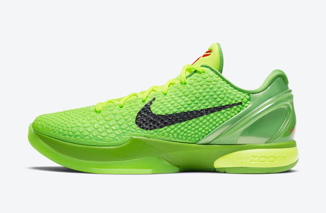 Nike Kobe 6 Protro Grinch CW2190-300 Release Info Price