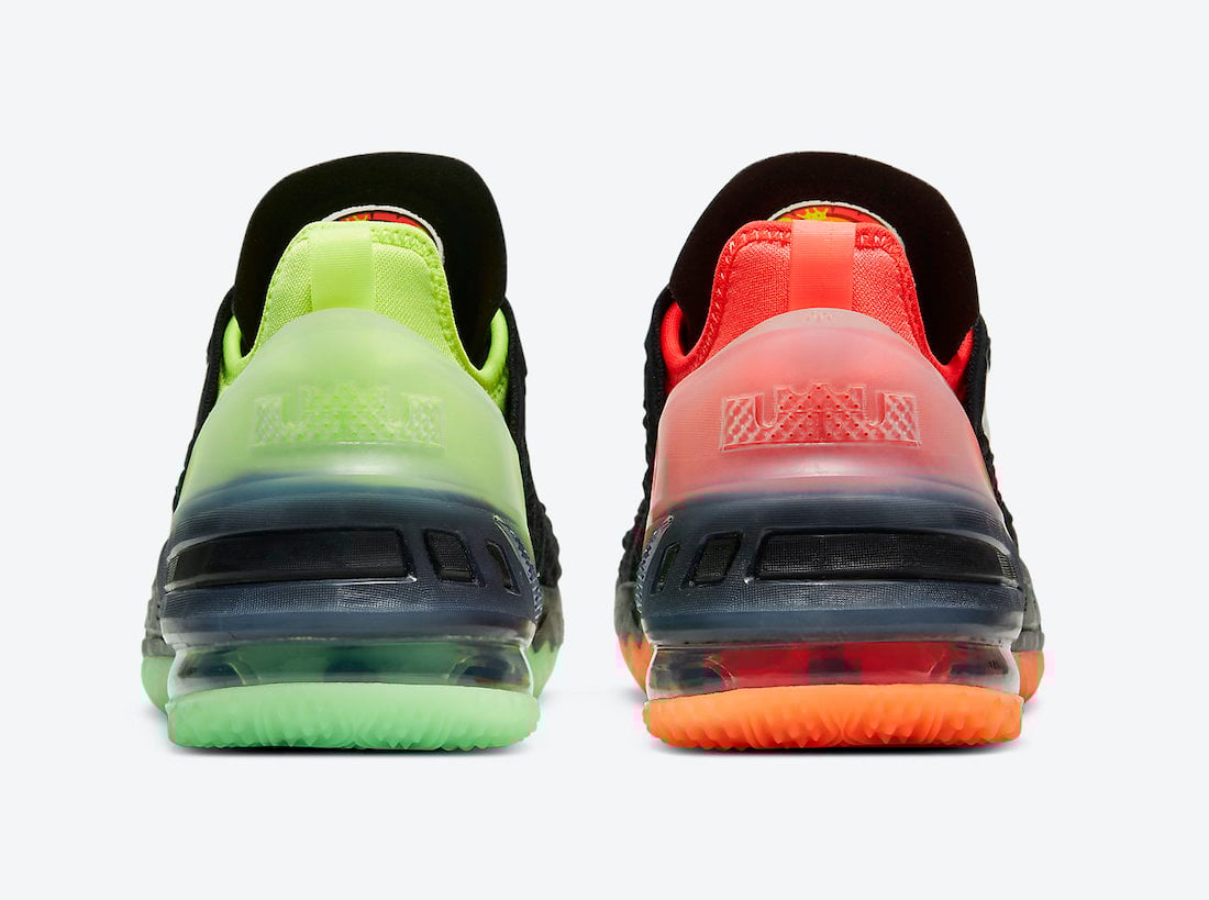 Lebron 18 neon orange 2025