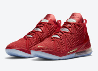 red lebron 18