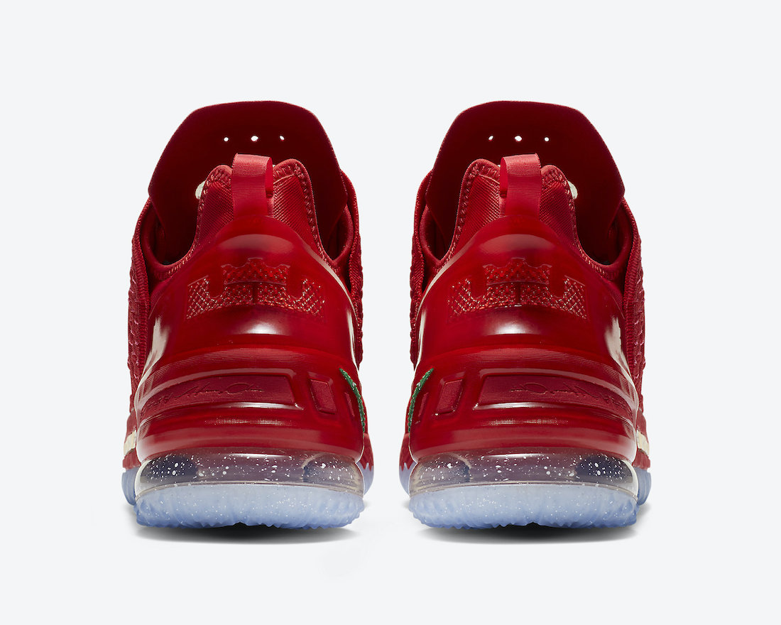 Nike LeBron 18 X-Mas in LA Christmas DB8148-601 Release Date Info