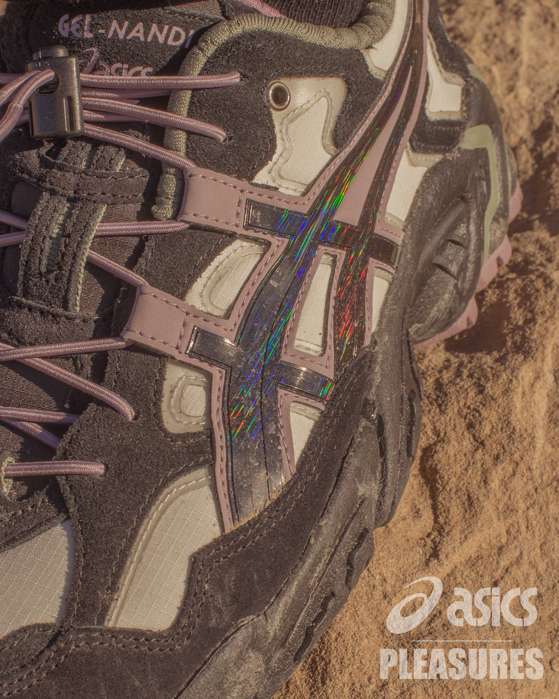 PLEASURES Asics Gel Nandi OG Trail Release Date Info