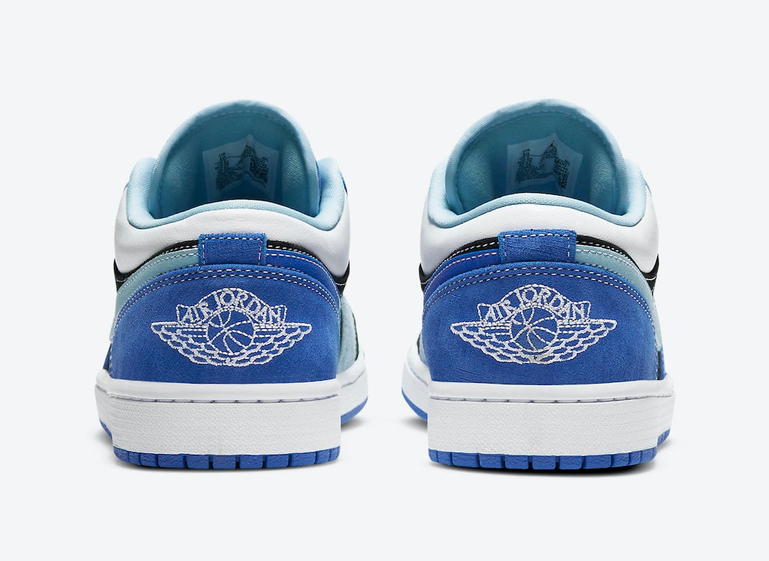 Air Jordan 1 Low Blue Black White DH0206-400 Release Date Info