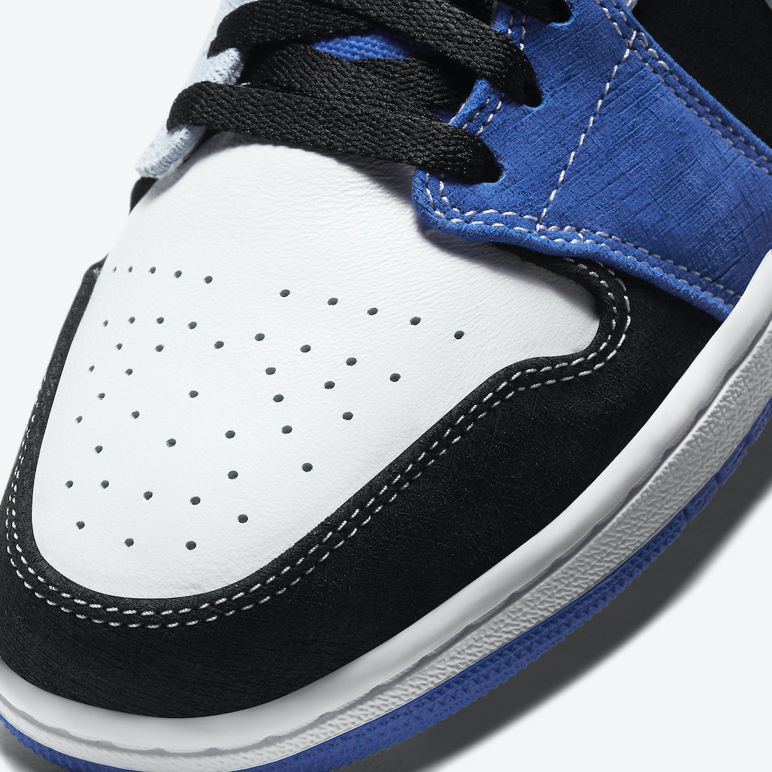 Air Jordan 1 Low Blue Black White DH0206-400 Release Date Info