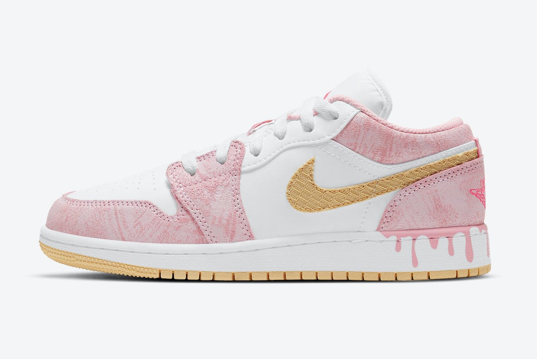 Air Jordan 1 Low GS Ice Cream Drip CW7104-601 Release Date Info