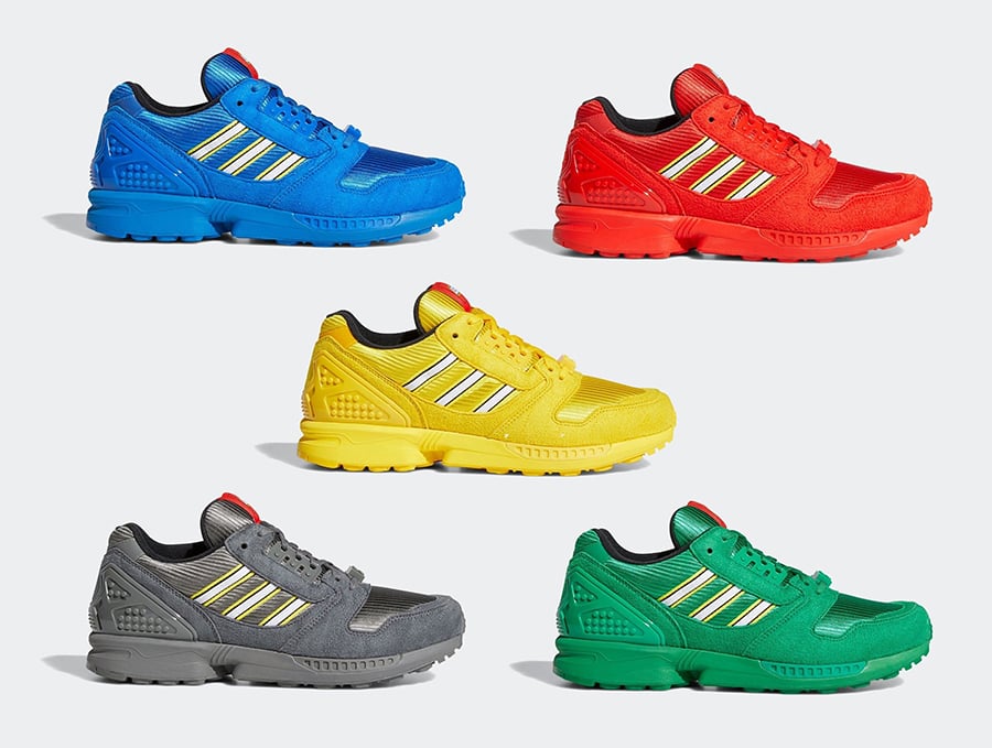 LEGO x adidas ZX 8000 ‘Color Pack’ Features Six Colorways